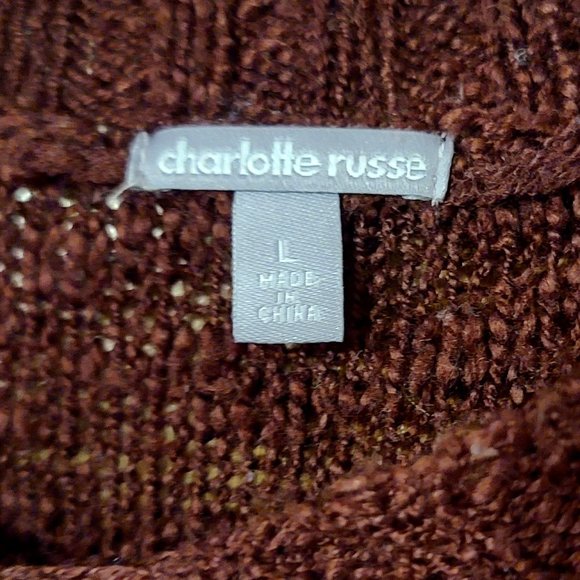 ** 2 for $25 ** Charlotte Russe Brown Sweater - Picture 2 of 3